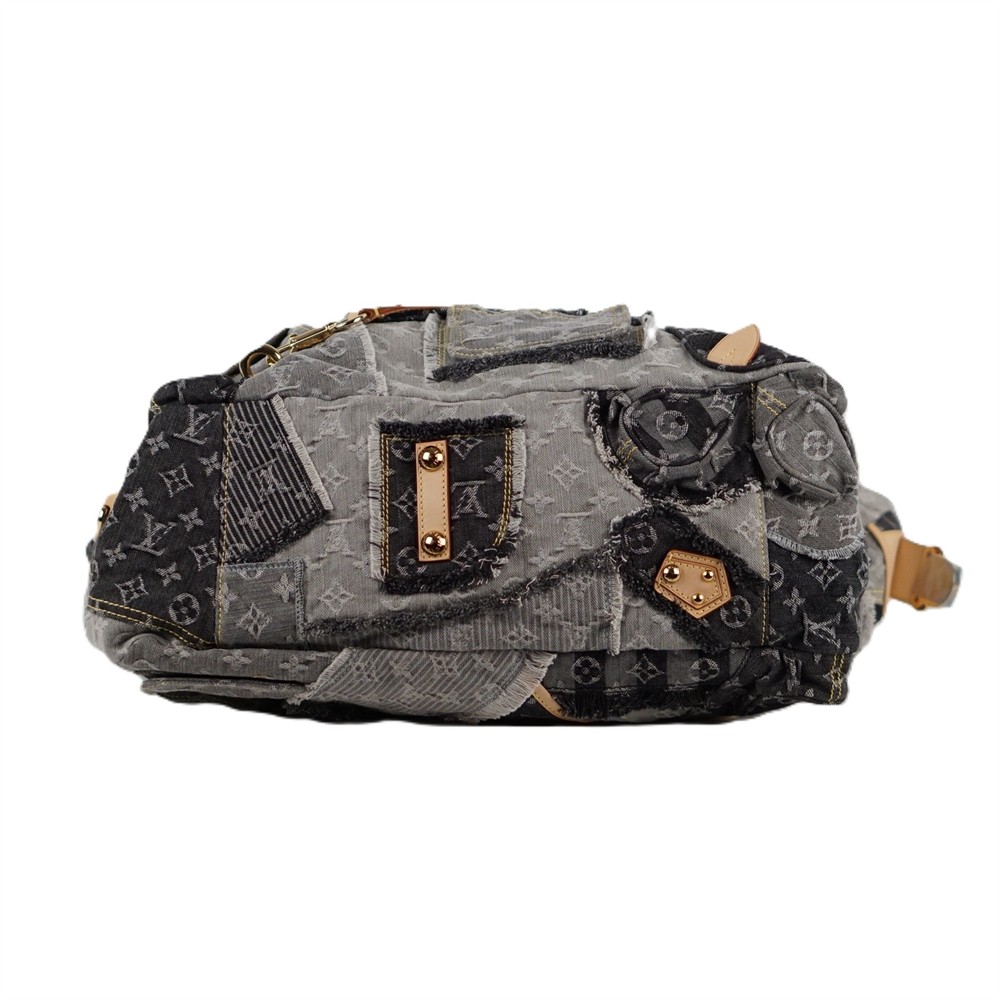 SHOPPER - LOUIS VUITTON DENIM PATCHWORK CABBY XL GRAU