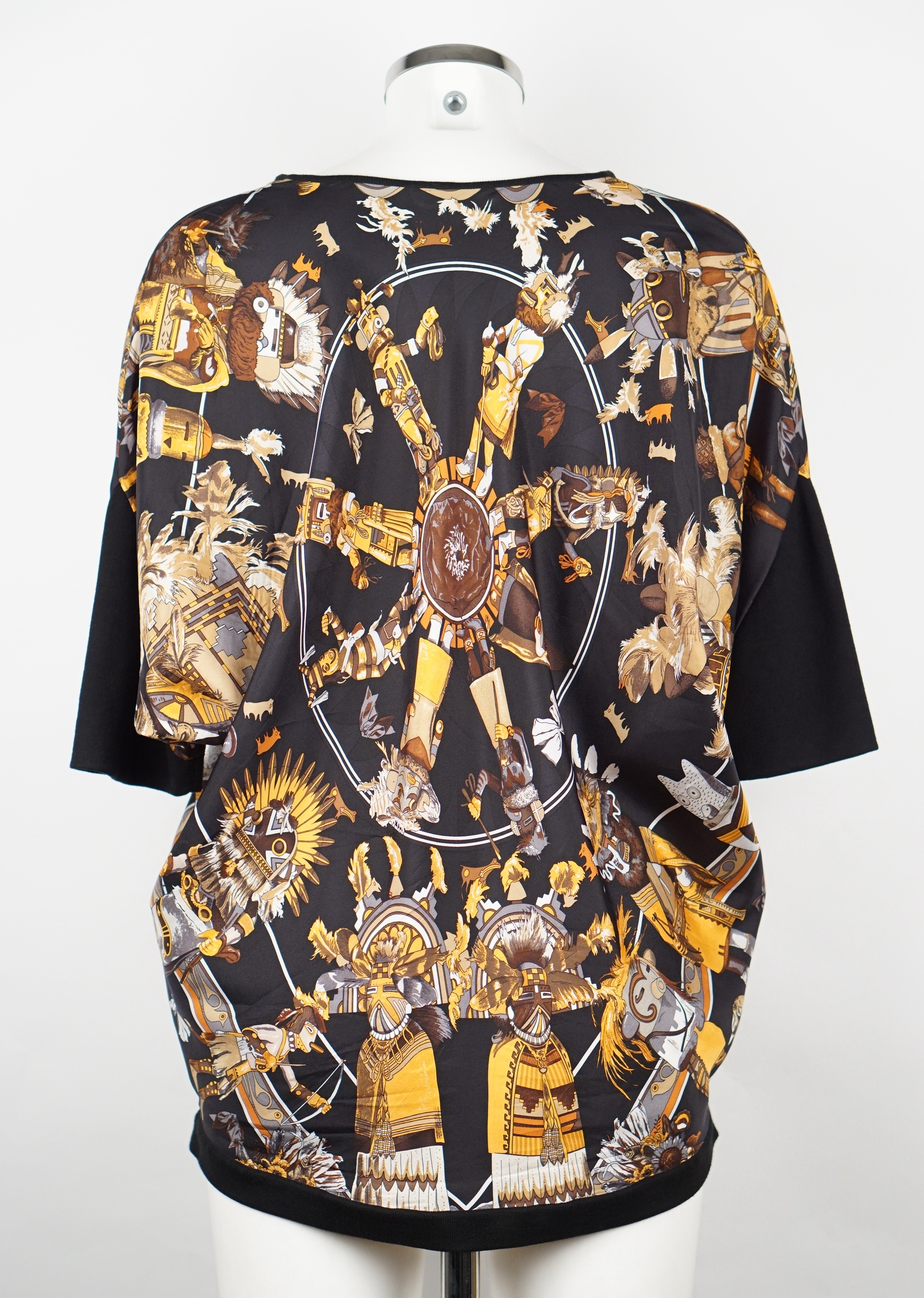 SHIRT - SEIDE GEMUSTERT