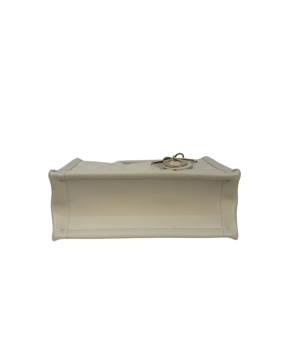 TOTE BAGS - DIOR MINI BOOK TOTE MACROCANNAGE WHITE