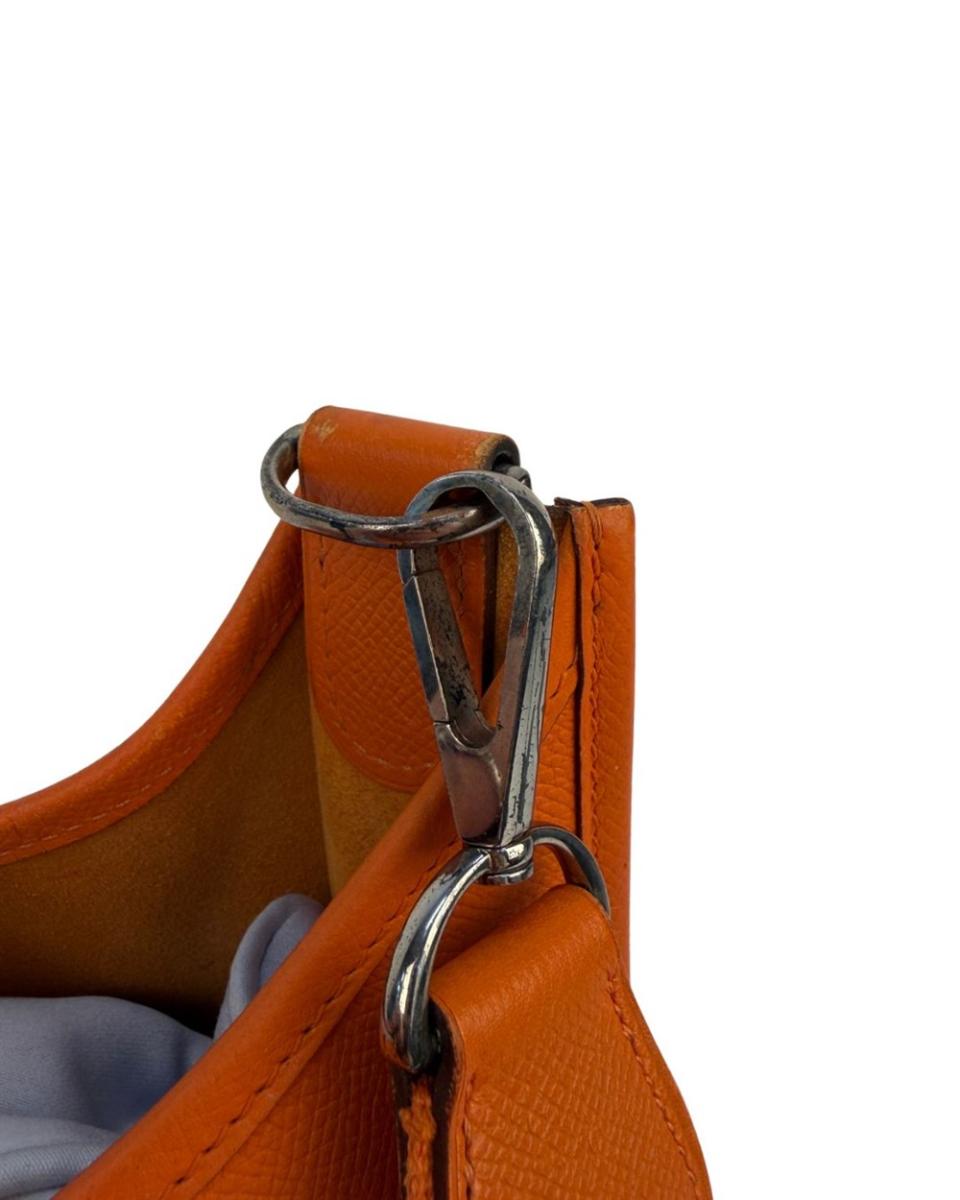 UMHÄNGE- & SCHULTERTASCHEN - HERMES EVELYNE II ORANGE EPSOM