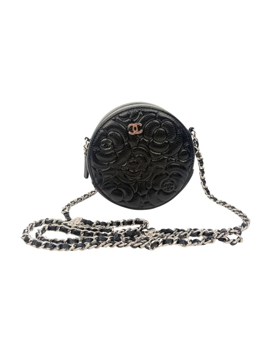 UMHÄNGE- & SCHULTERTASCHEN - CHANEL CAVIAR CAMELLIA MINI