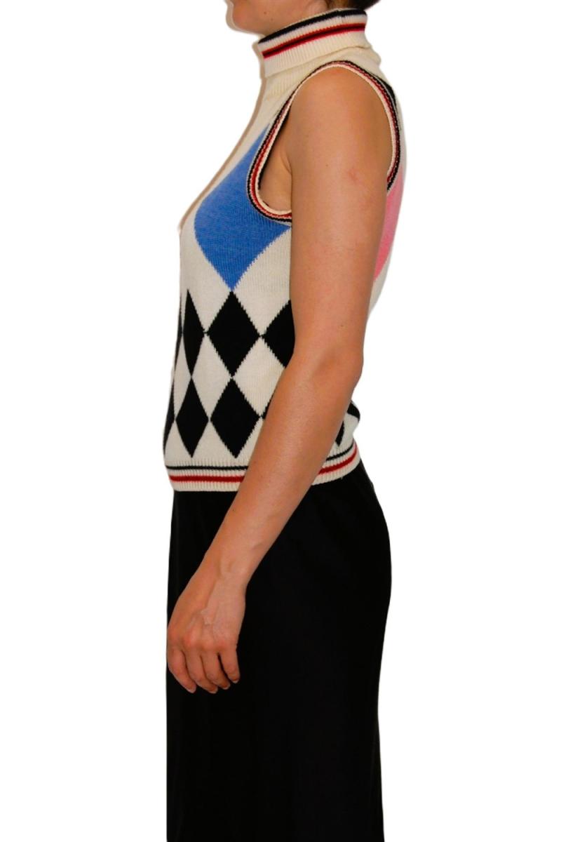 STRICKWAREN - GIANNI VERSACE STRICK WESTE GEMUSTERT