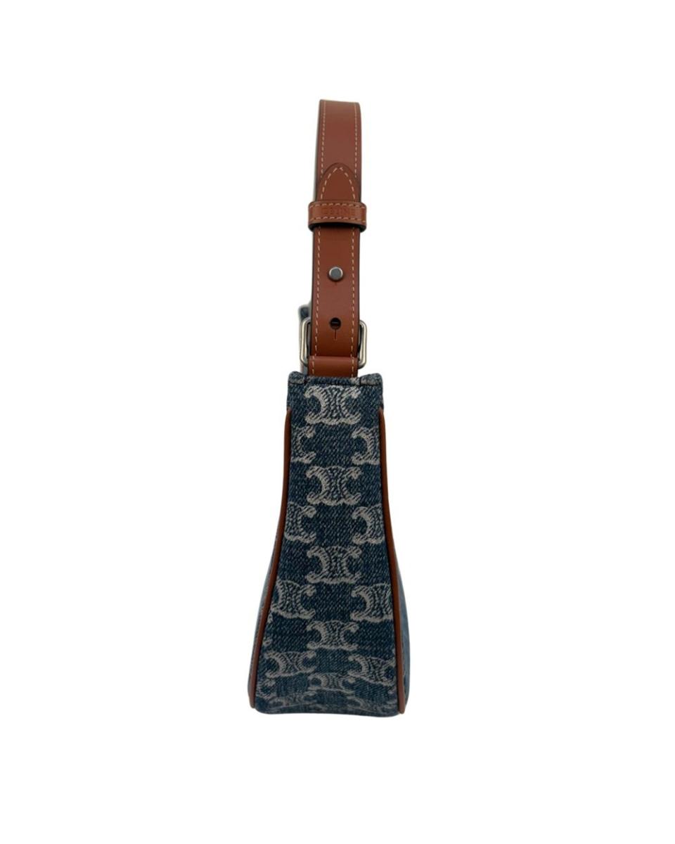 UMHÄNGE- & SCHULTERTASCHEN - CELINE AVA DENIM & LEATHER HOBO BAG