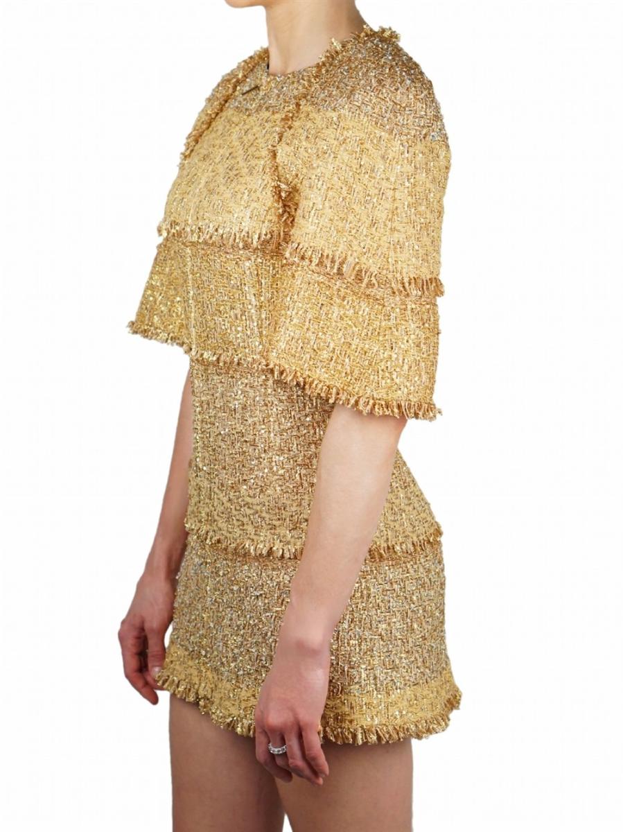 DRESS - CHANEL VINTAGE CRUISE COLLECCTION 2014-2015 RUNWAY ZIP TWEED