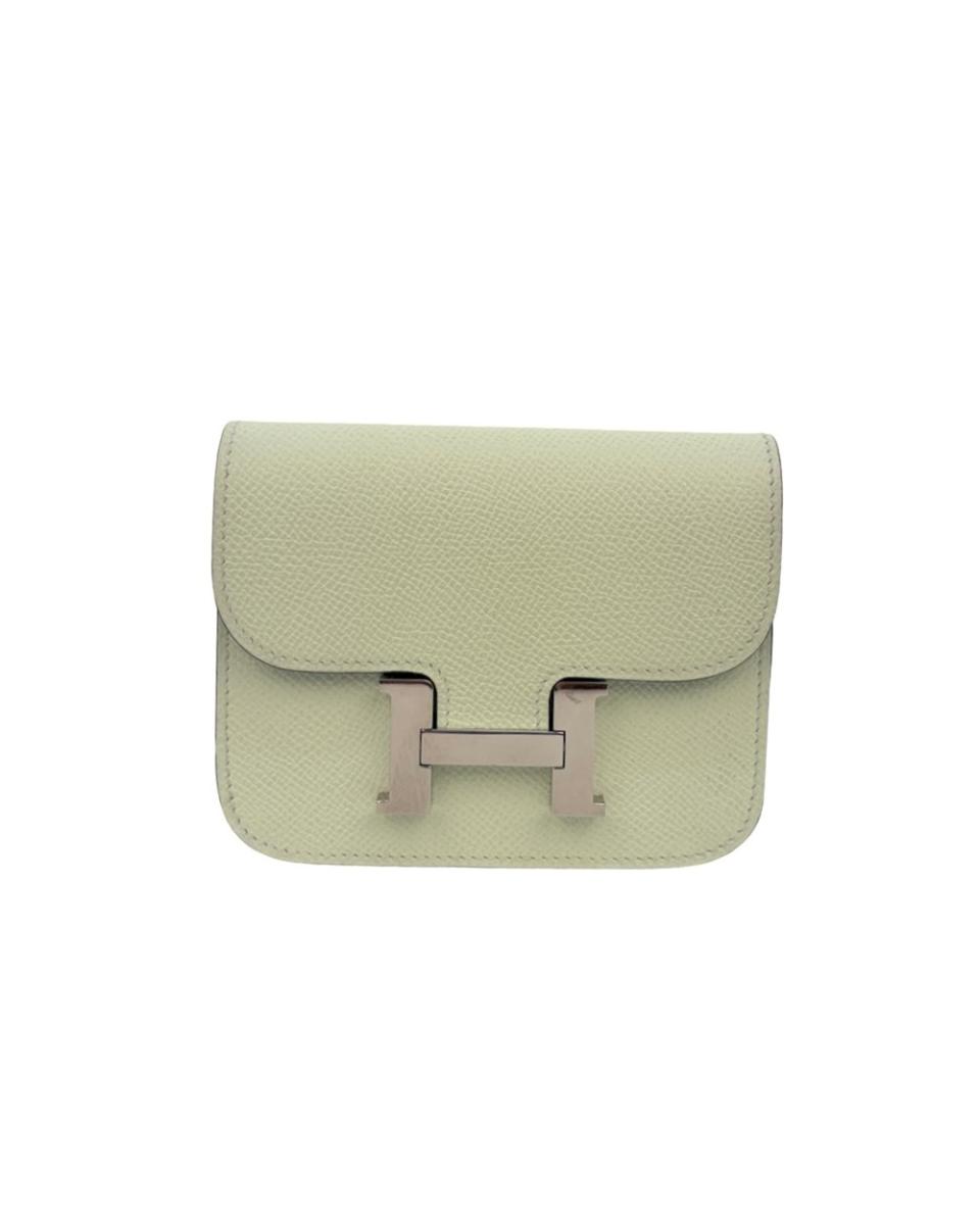 BAUCHTASCHEN - HERMES CONSTANCE SLIM WALLET VERT FIZZ