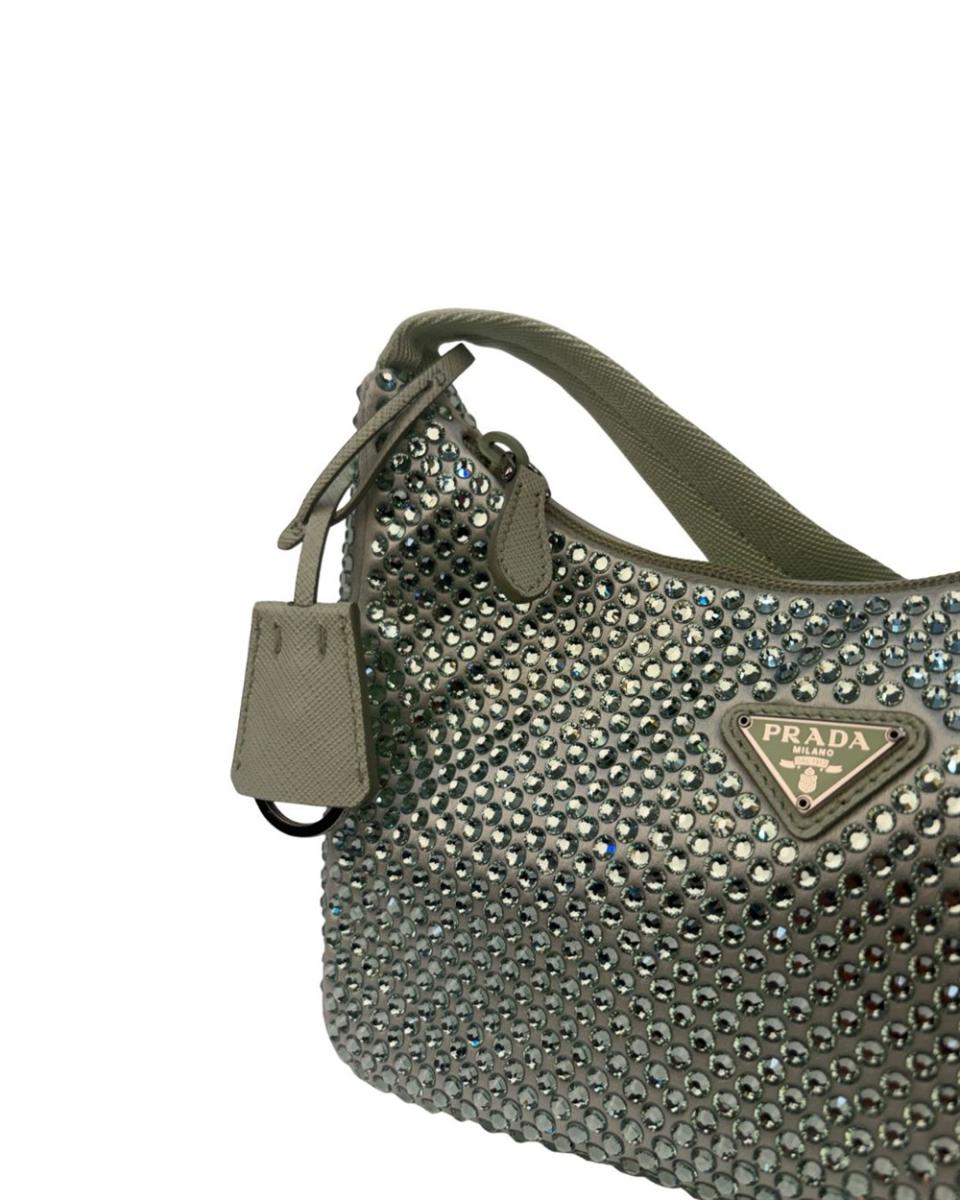 CROSSBODY & SHOULDERBAGS - PRADA RE-EDITION 2000 MINI HOBO MINT