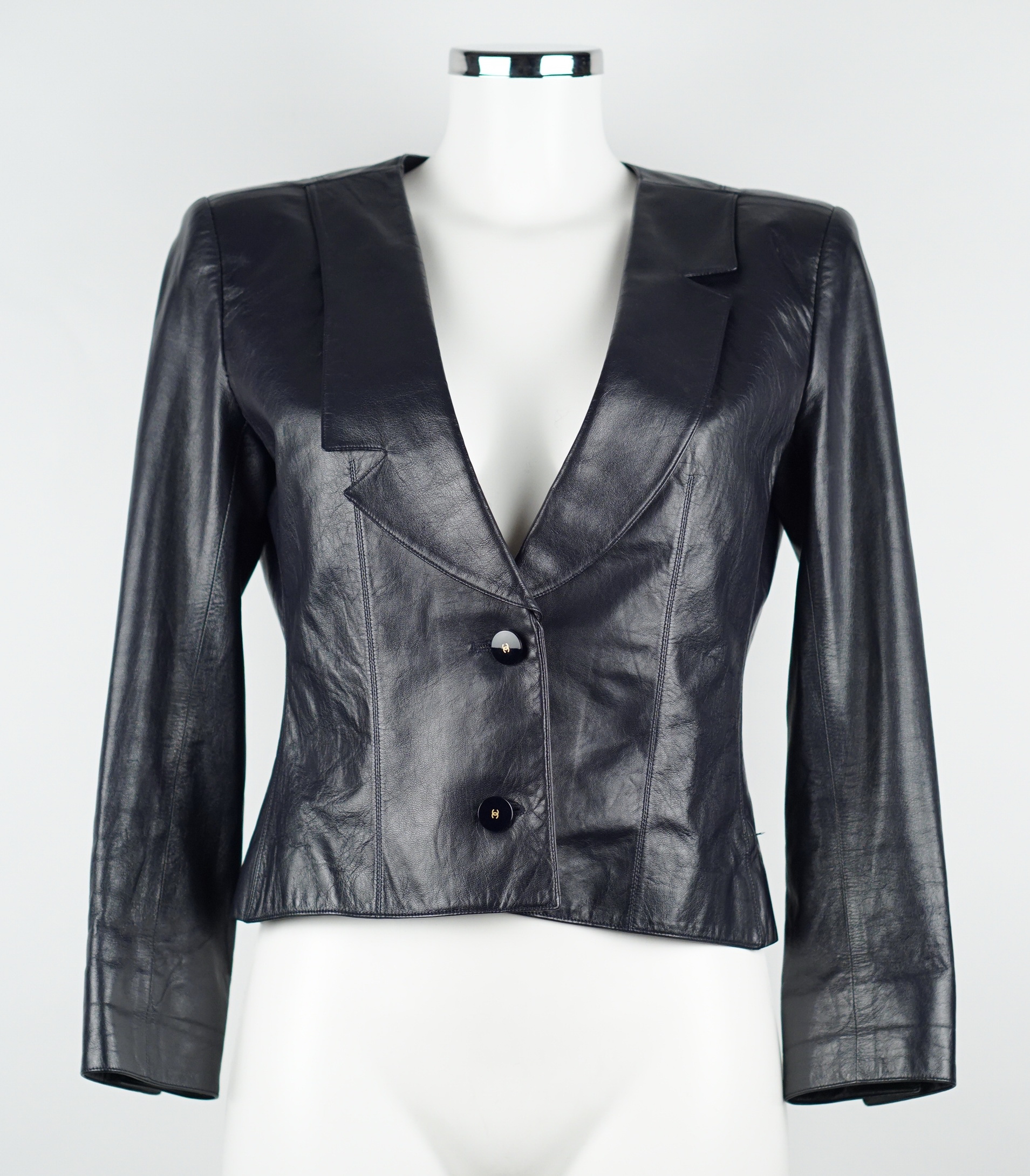 JACKE - CHANEL LEDER SCHWARZ