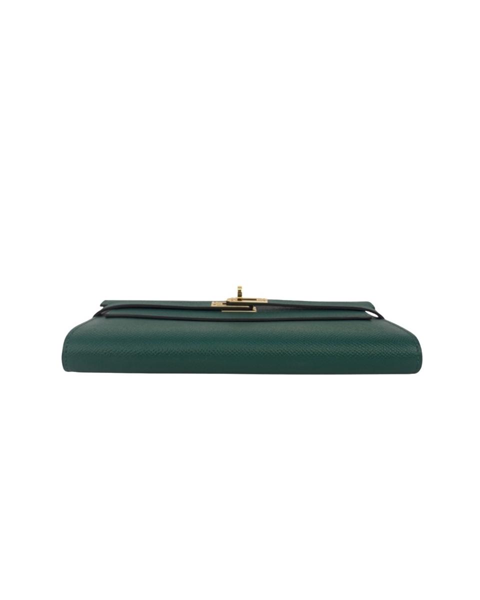 PORTEMONNAIES - HERMES KELLY CLASSIC TO GO WALLET GREEN EPSOM