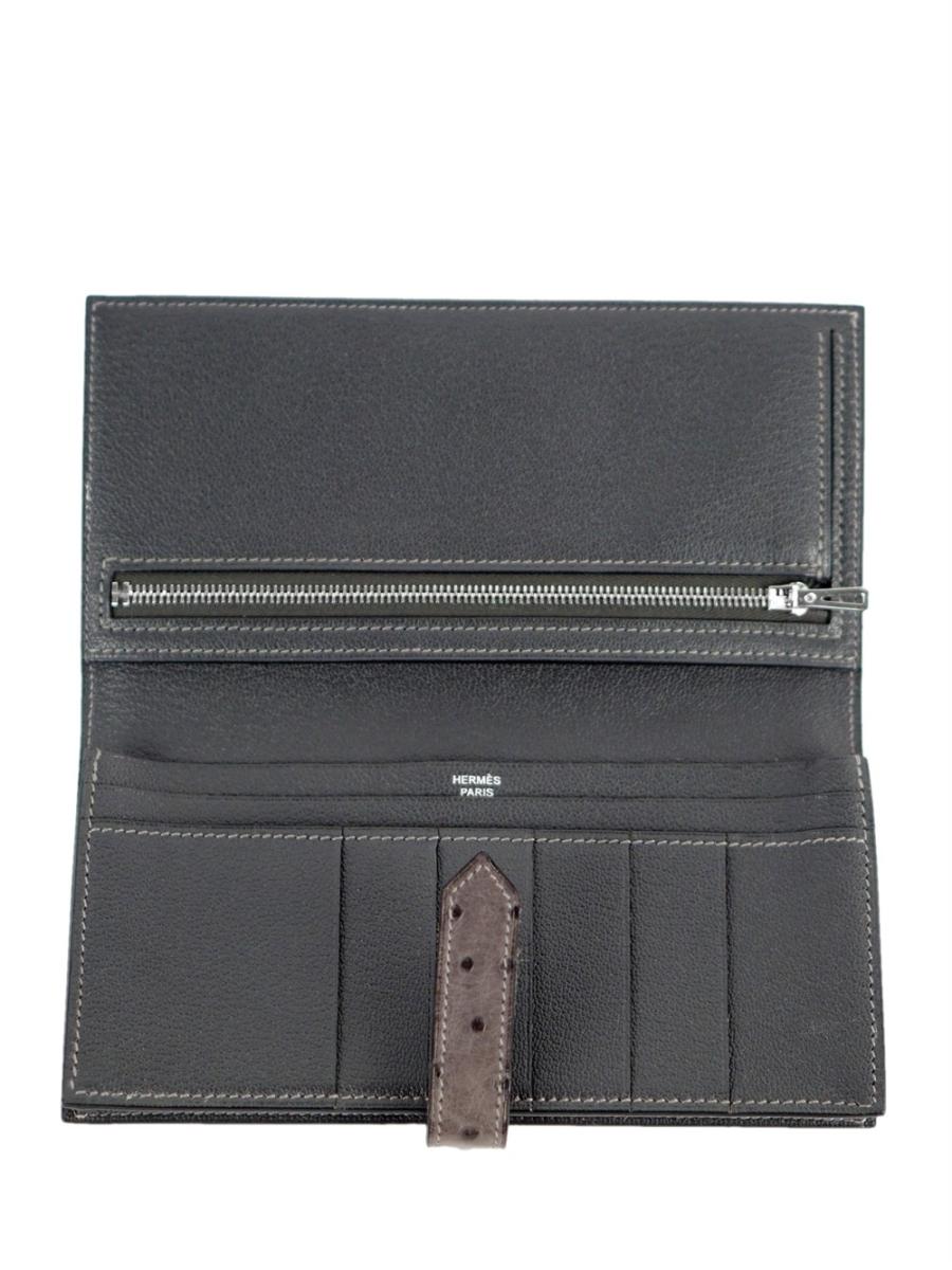 PORTEMONNAIE - HERMÈS STRAUSSENLEDER BÉARN