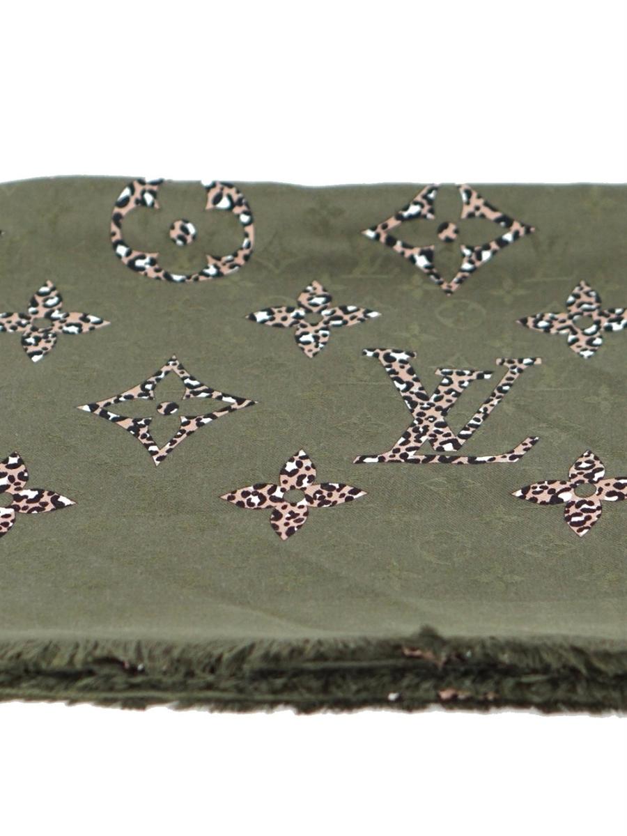 SCARF - LOUIS VUITTON JUNGLE MONOGRAM SILK WOOL
