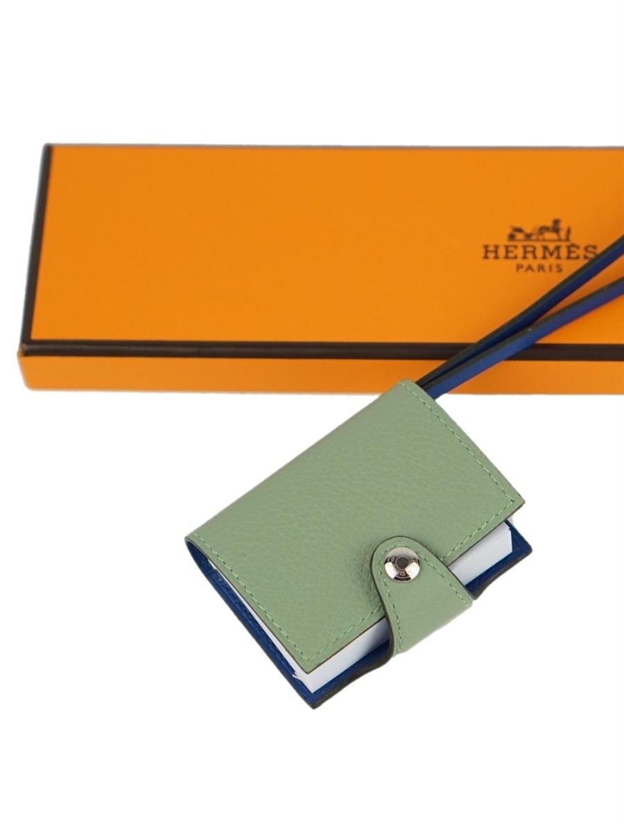 ANHÄNGER - HERMÈS NOTEBOOK ULYSSE NANO MINT
