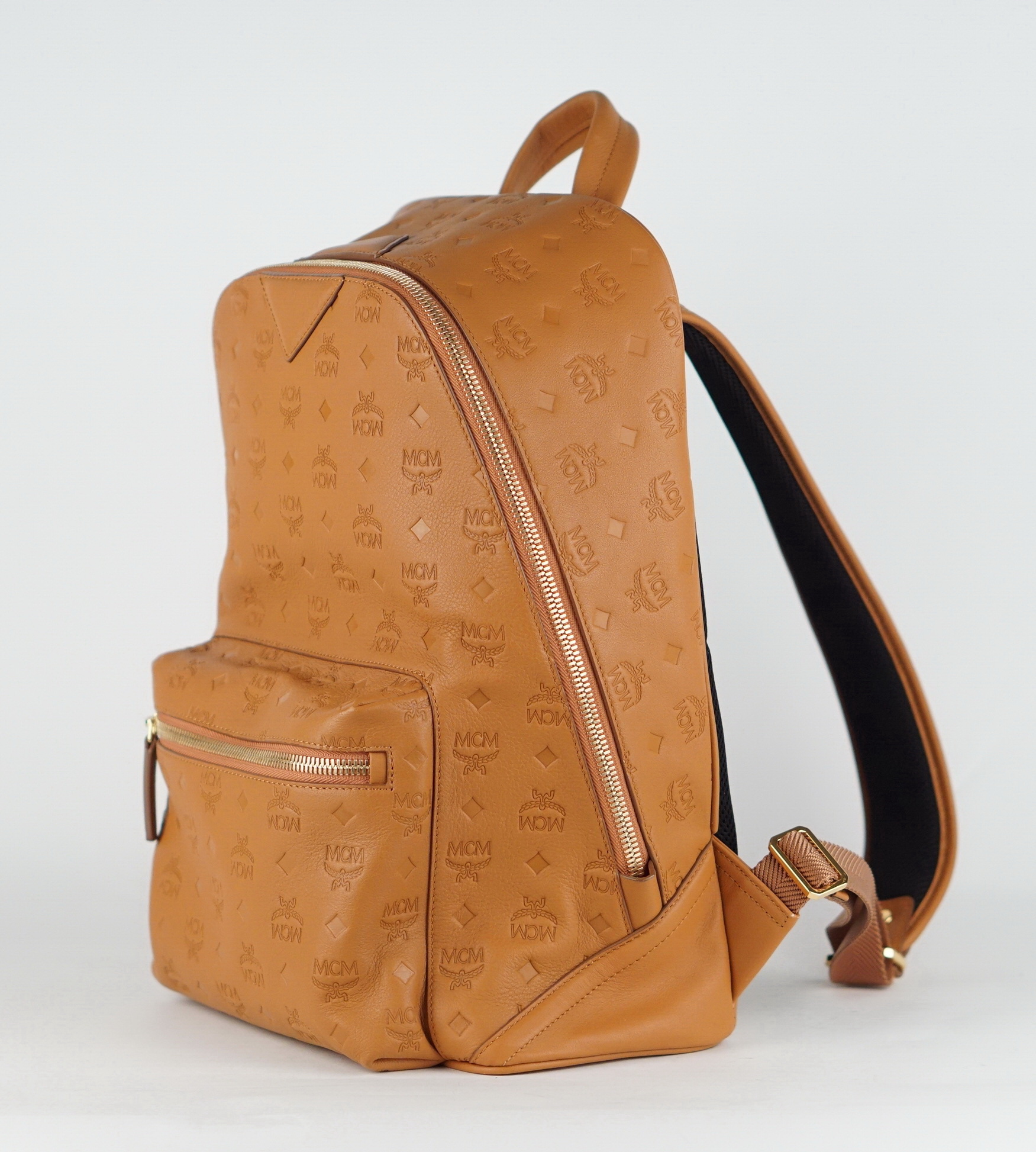 Neo Duke Monogram Embossed Leather Backpack 