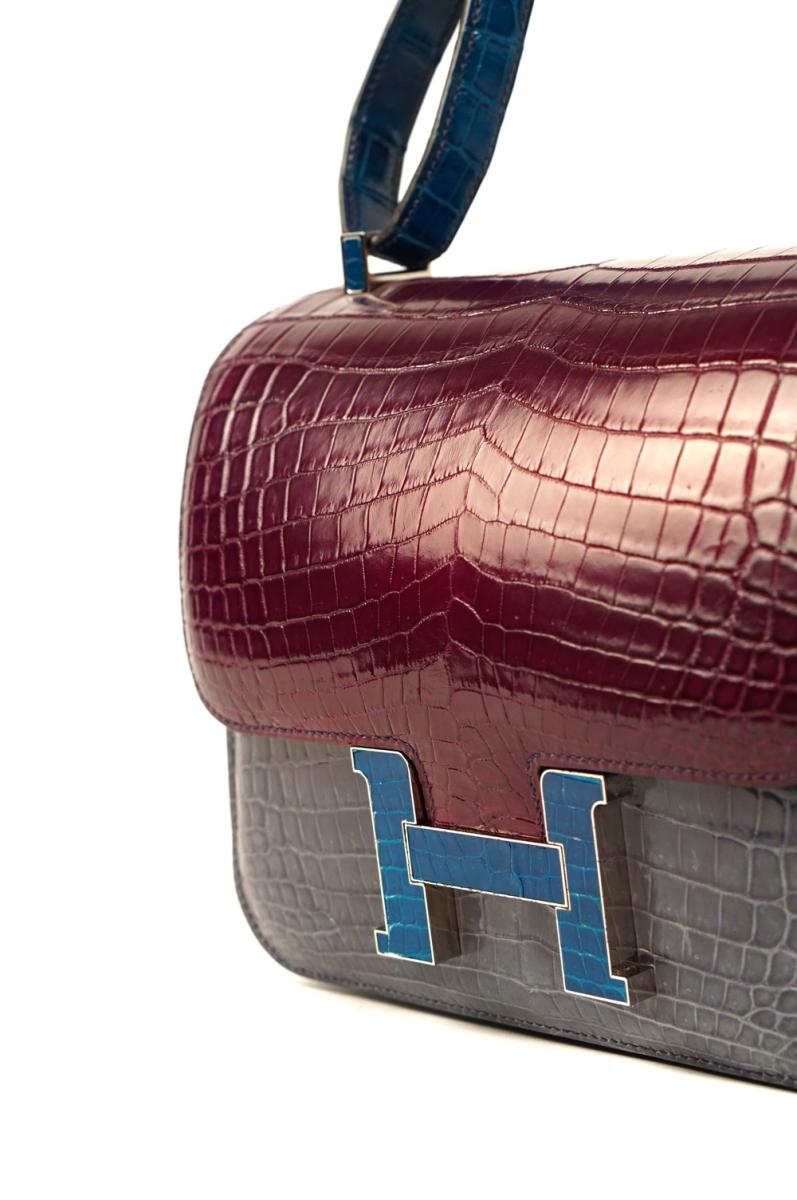 UMHÄNGETASCHE - HERMES CONSTANCE 24 LIMITED EDITION SHINY NILOTICUS CROCO PHW, 2014