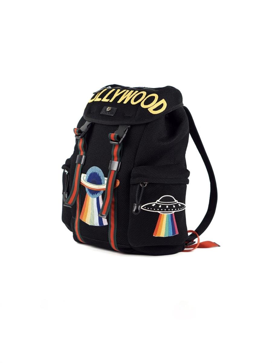 RUCKSACK - GUCCI MESH EMBROIDERY HOLLYWOOD