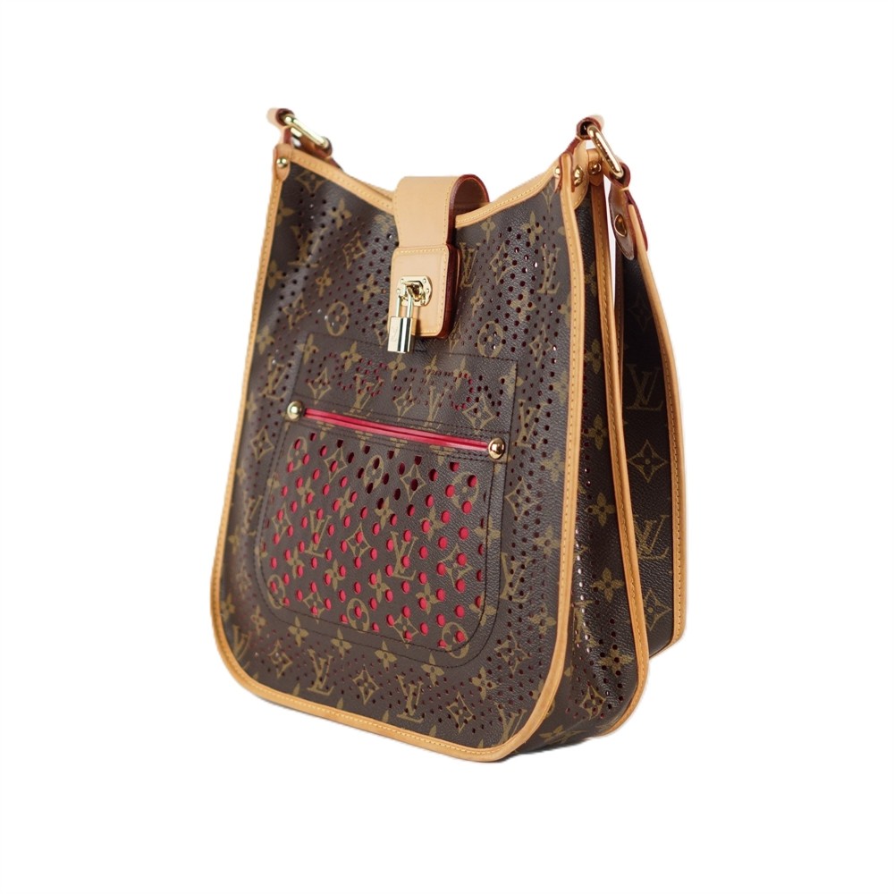 SCHULTERTASCHE - LOUIS VUITTON MONOGRAM MUSETTE PERFORIERT BRAUN