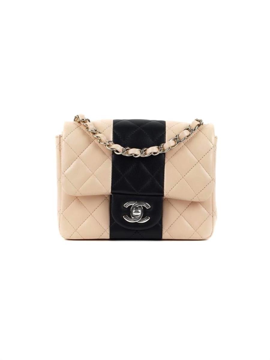 UMHÄNGETASCHE - CHANEL CLASSIC SINGLE FLAP QUILTED SQUARE MINI