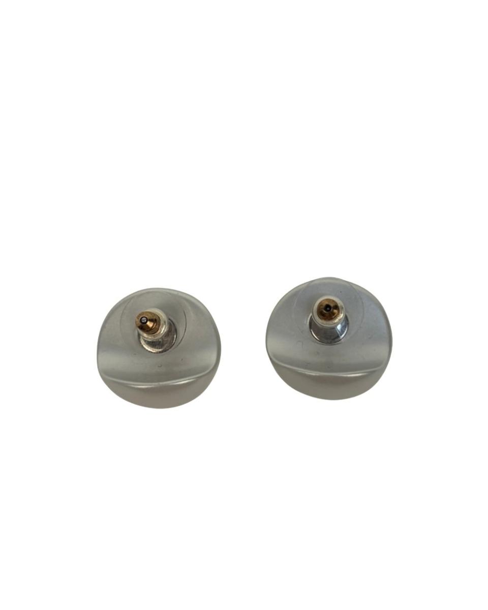 OHRRINGE - CHANEL RESIN SILVER PEARLY