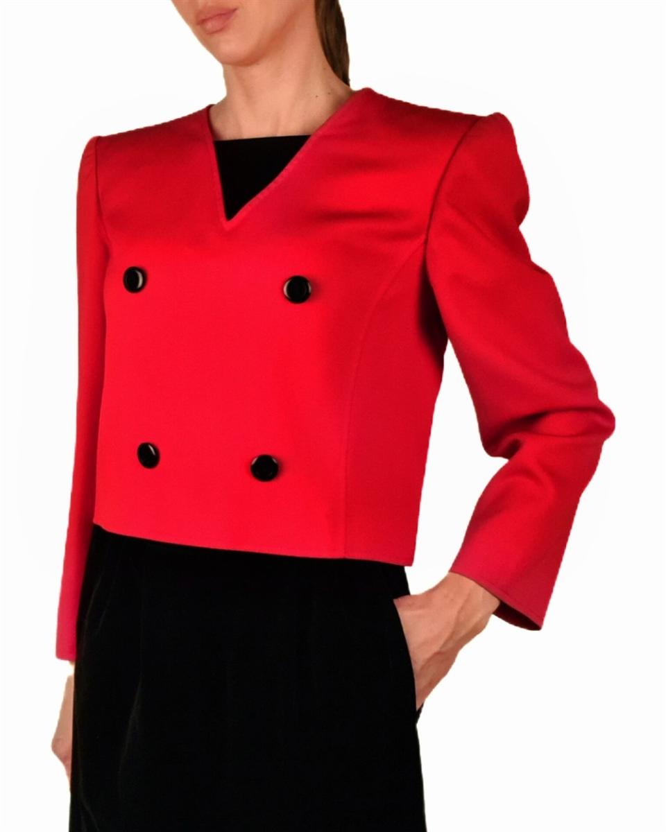 BLAZER - VALENTINO BOUTIQUE BLAZER ROT SCHWARZ
