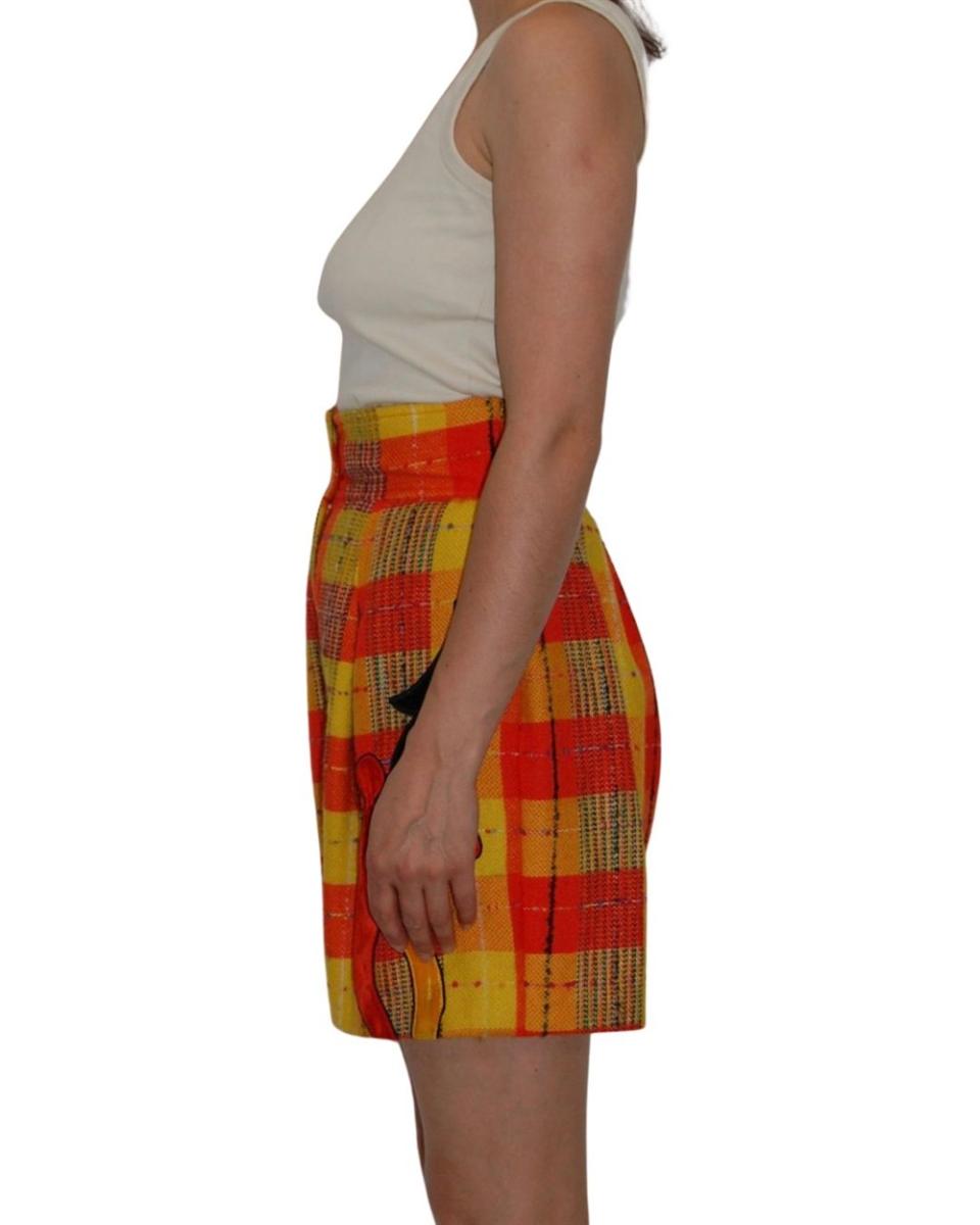 SHORTS - CHRISTIAN LACROIX KARIERTE HIGH WAIST SHORTS