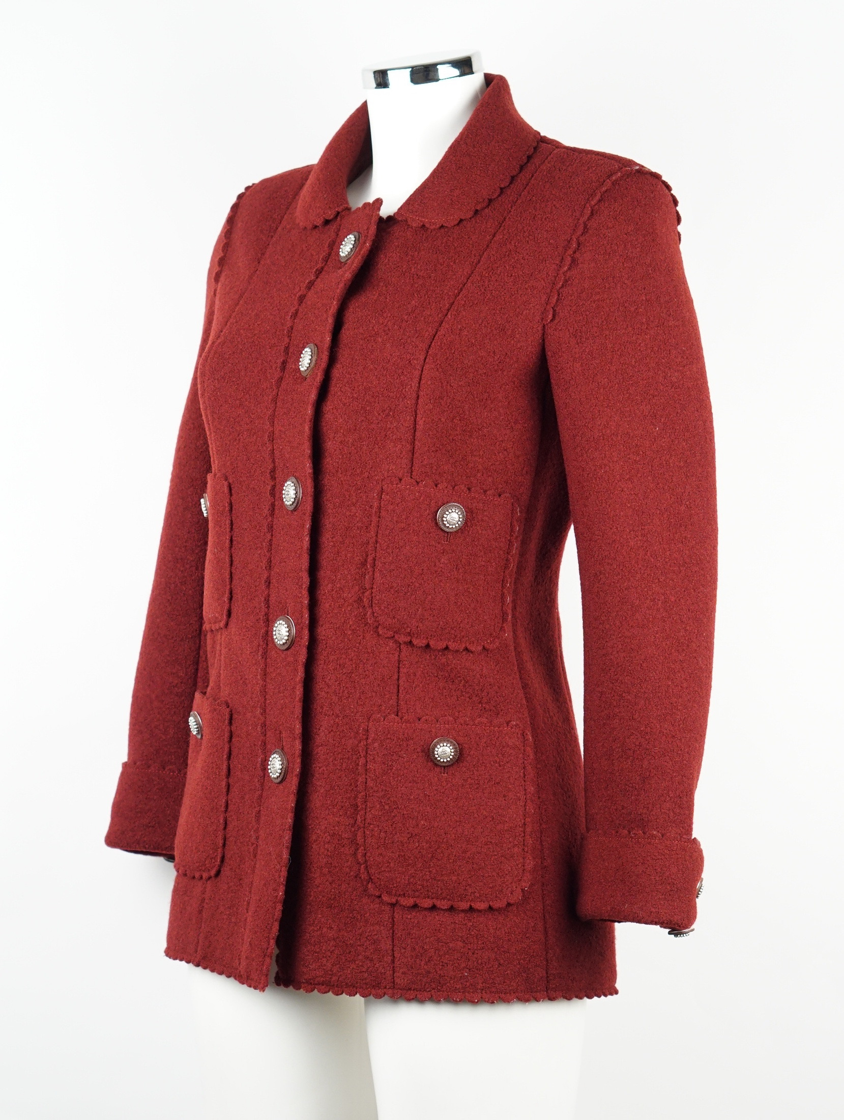 JACKE - CHANEL WOLLE ROT