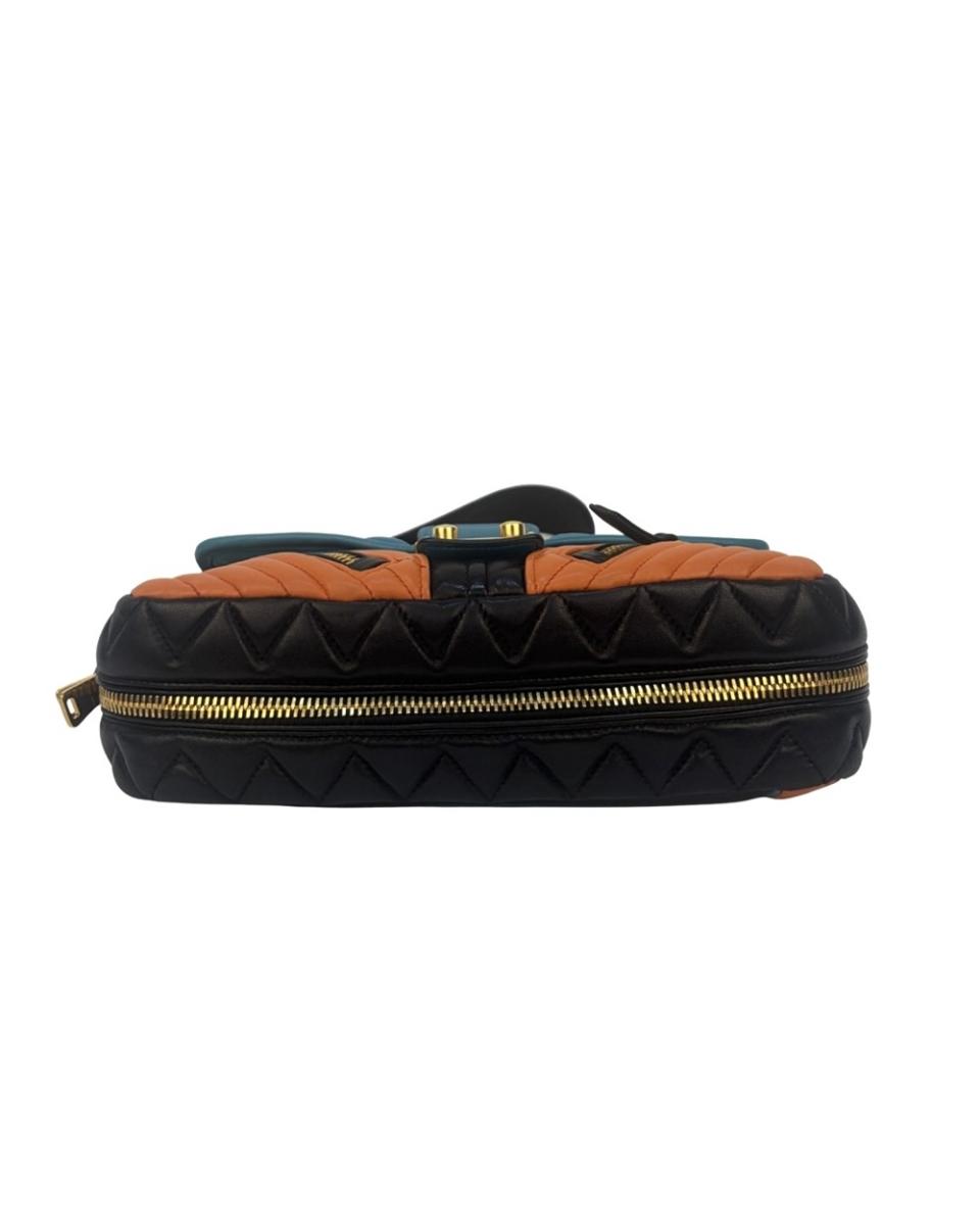 UMHÄNGE- & SCHULTERTASCHEN - MIU MIU NAPPA BIKER BAG COLORBLOCK