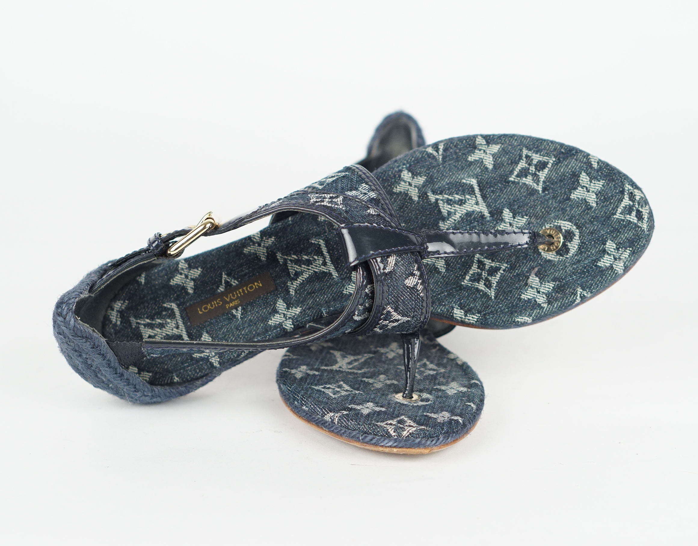 SANDALEN - MONOGRAM DENIM 