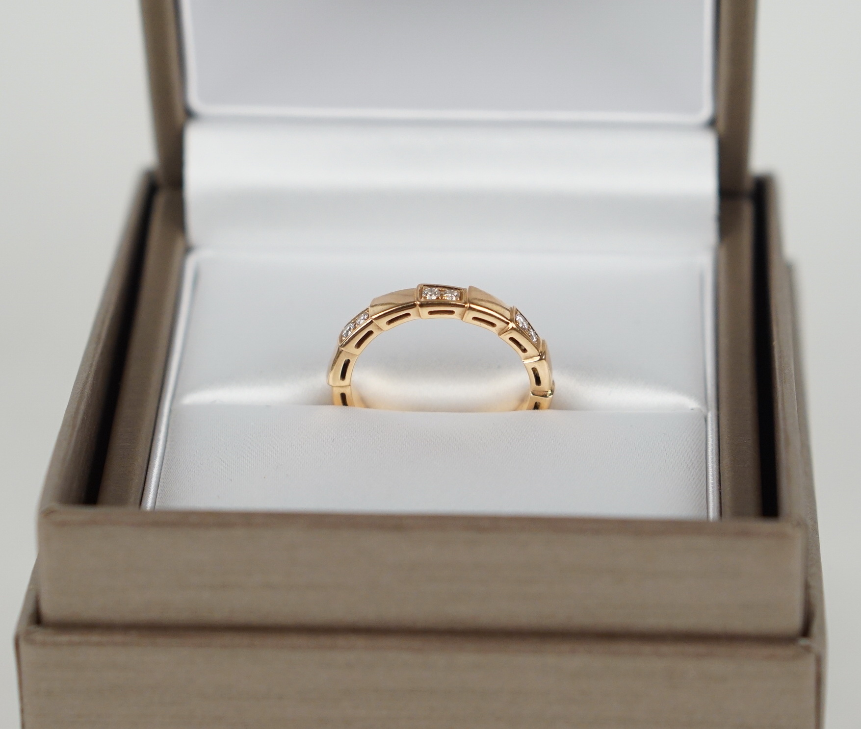 RING - SERPENTI VIPER ROSÉGOLD MIT DIAMANTEN