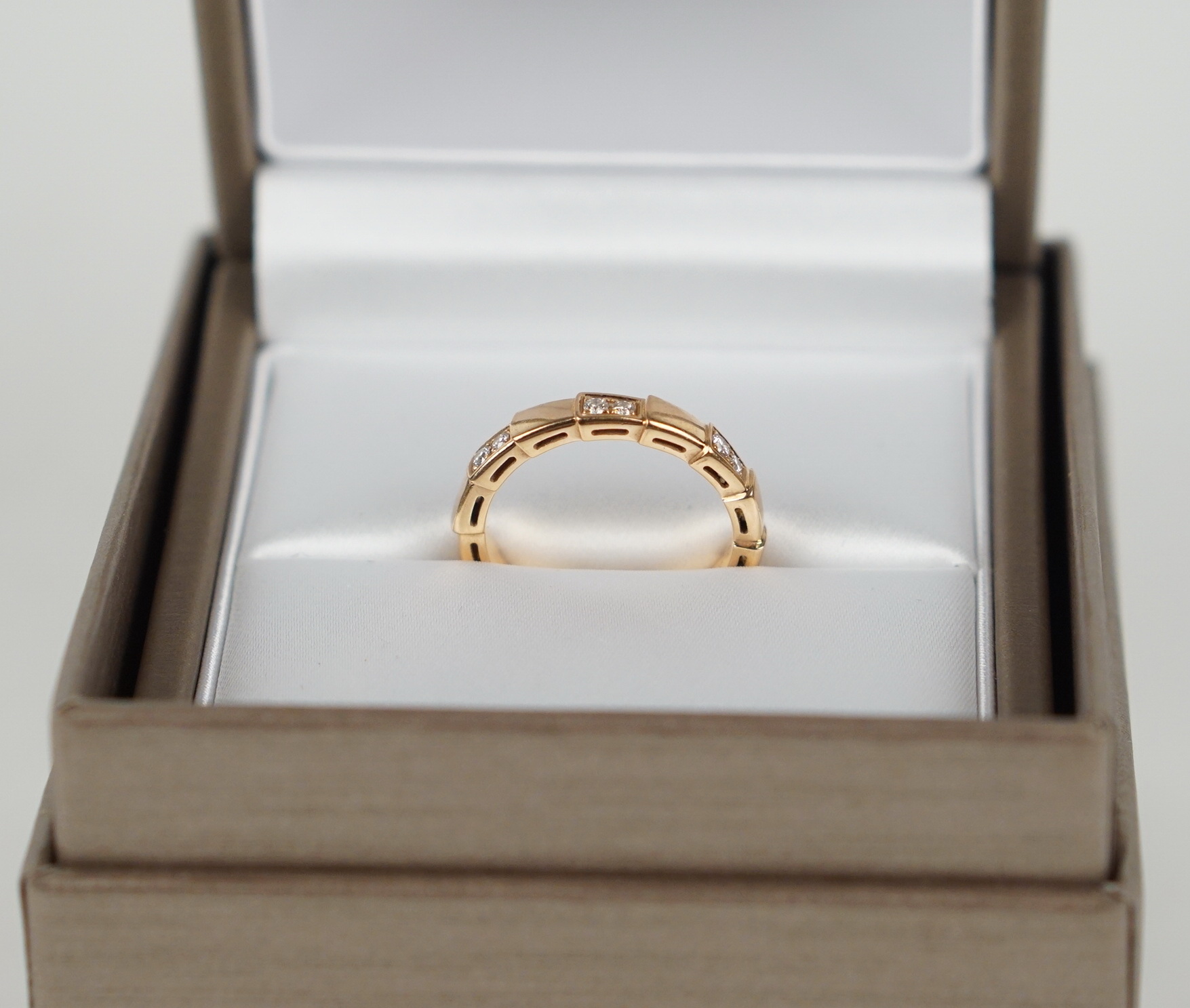 RING - BVLGARI SERPENTI VIPER ROSÉGOLD MIT DIAMANTEN