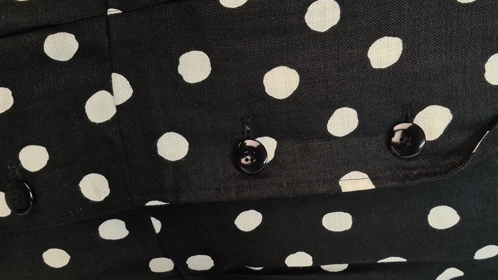 KLEIDER - SAINT LAURENT RIVE GAUCHE POLKA DOT KLEID