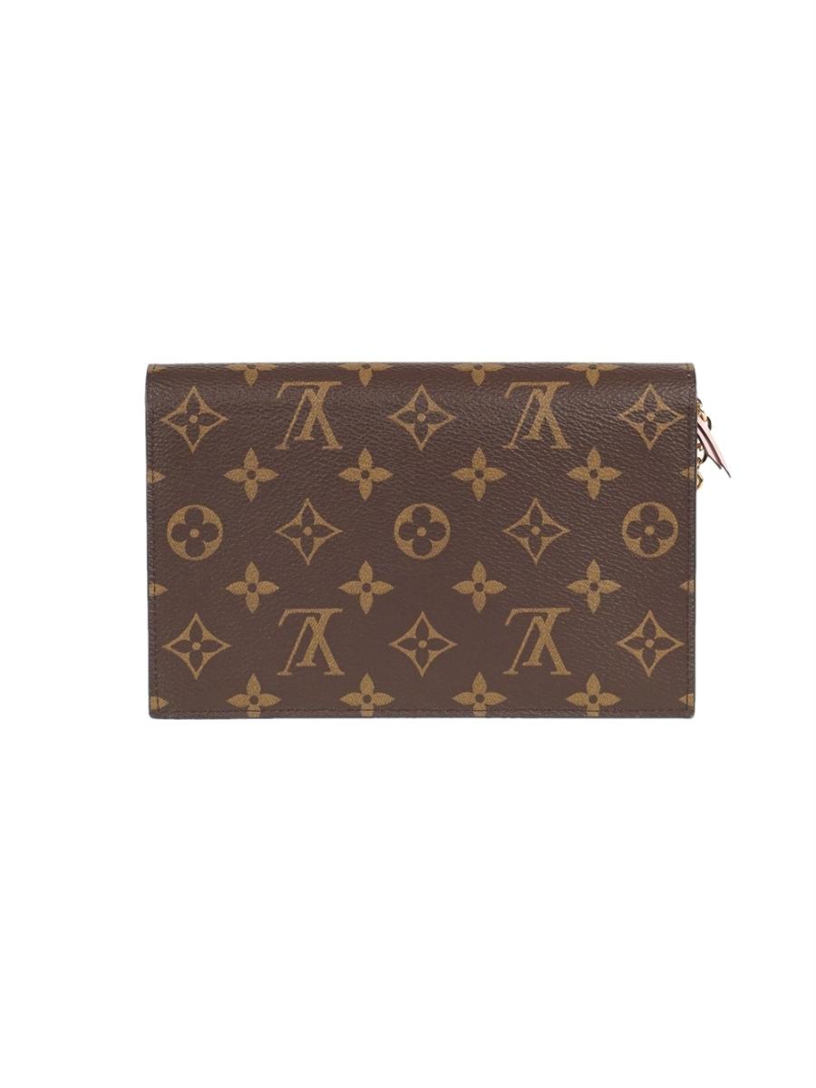 UMHÄNGETASCHE - LOUIS VUITTON FLORE WALLET ON CHAIN ROSA
