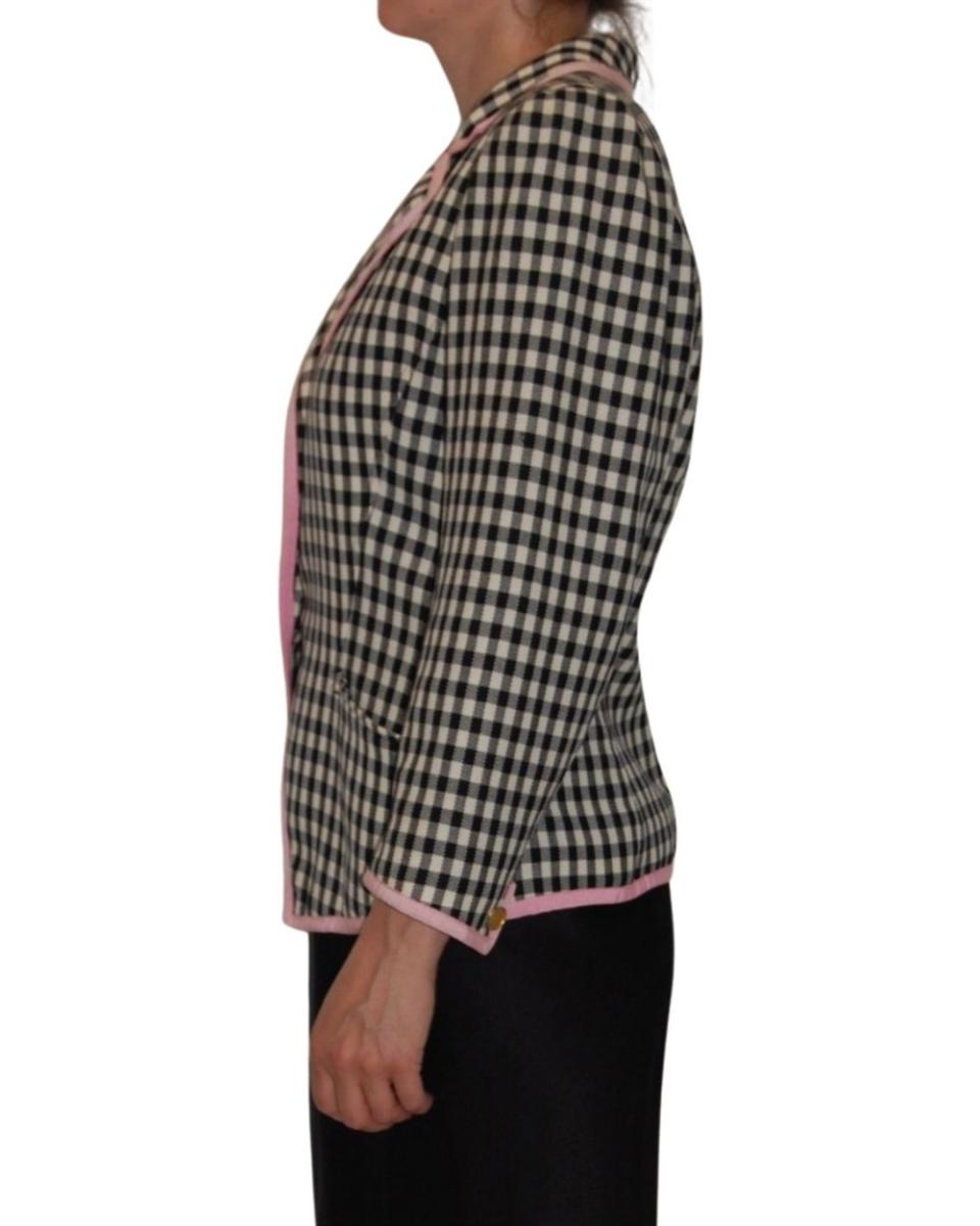 BLAZER - UNGARO BLAZER KARIERT SCHWARZ/WEISS