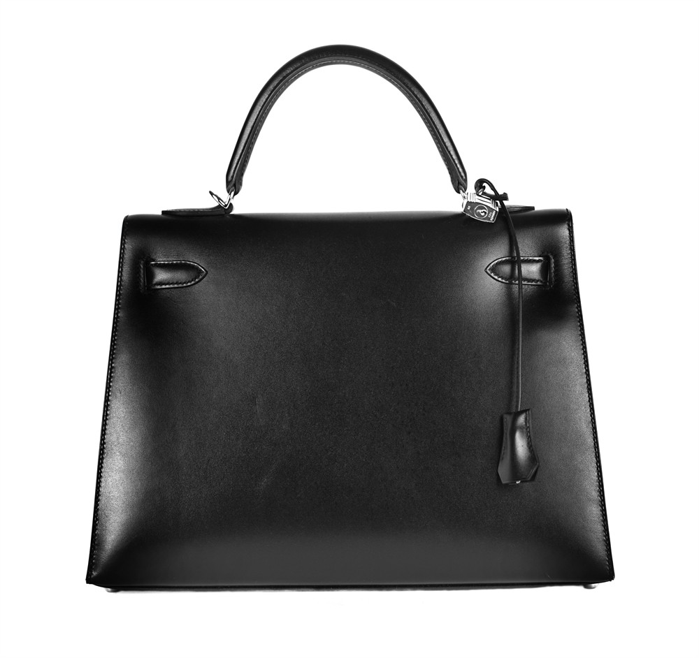HENKELTASCHE - HERMÈS KELLY 32 SELLIER SCHWARZ