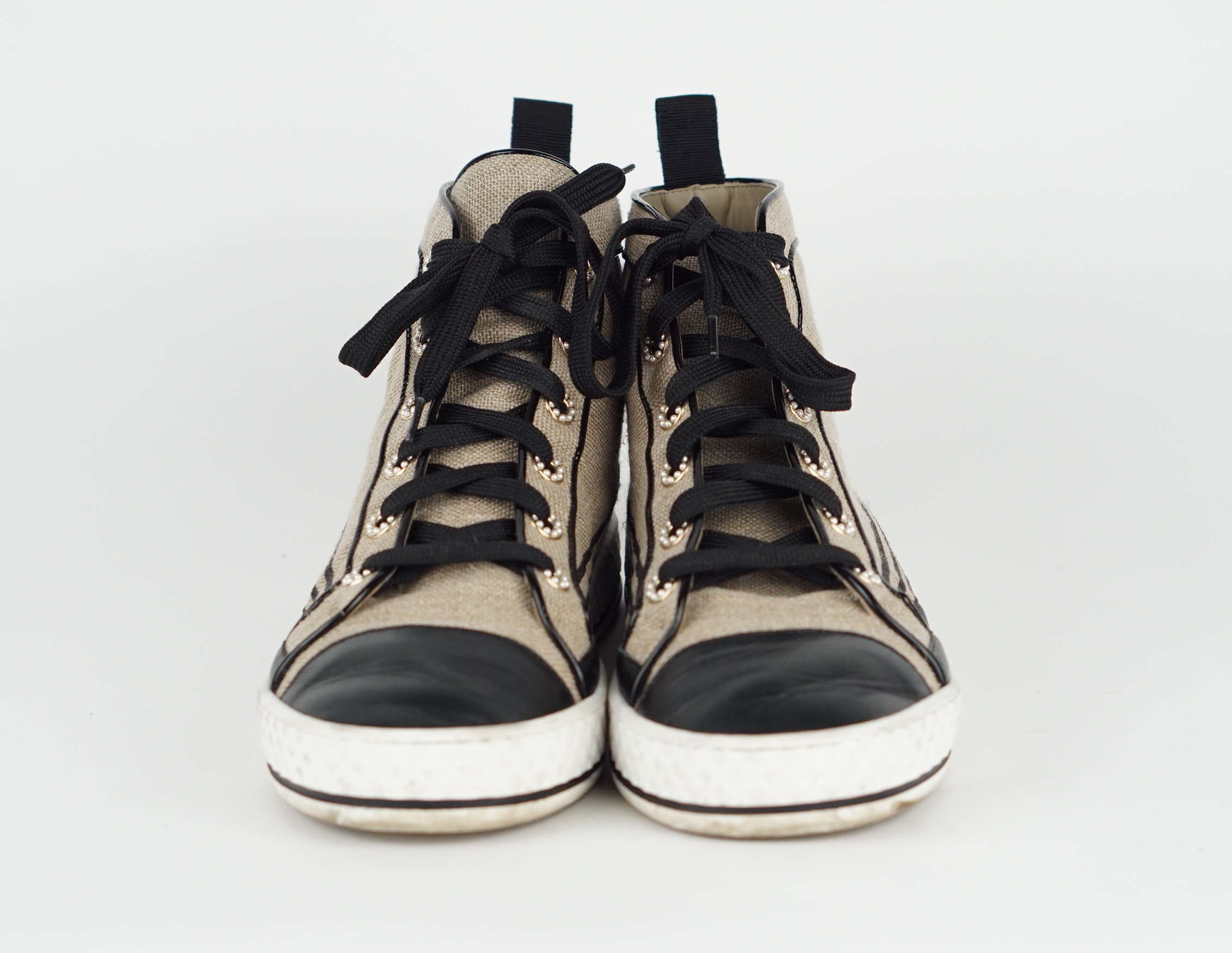 SNEAKER - HIGH TOP LEINEN 