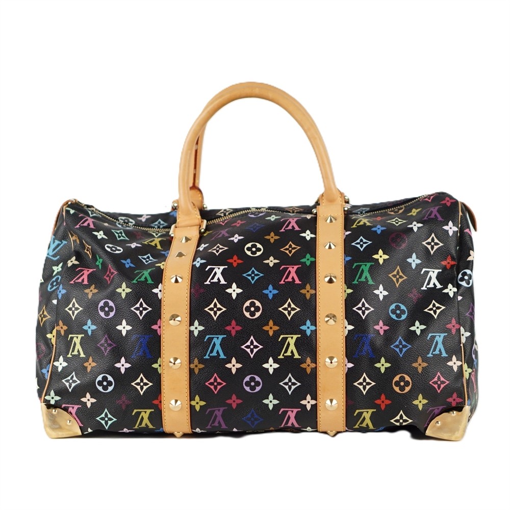 REISETASCHE - LOUIS VUITTON KEEPALL 45 MONOGRAM MULTICOLORE SCHWARZ