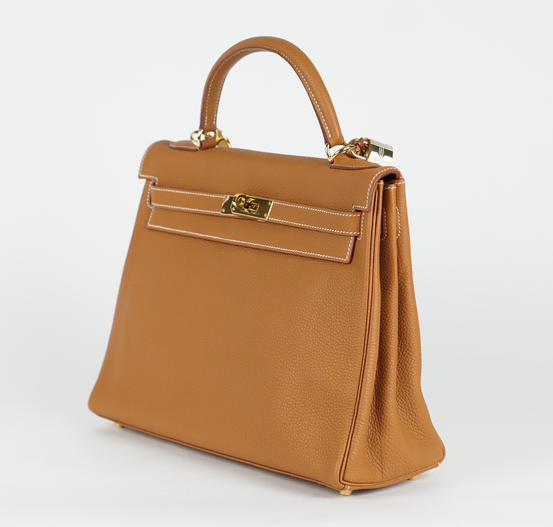 HENKELTASCHE - HERMÈS KELLY 32 BRAUN