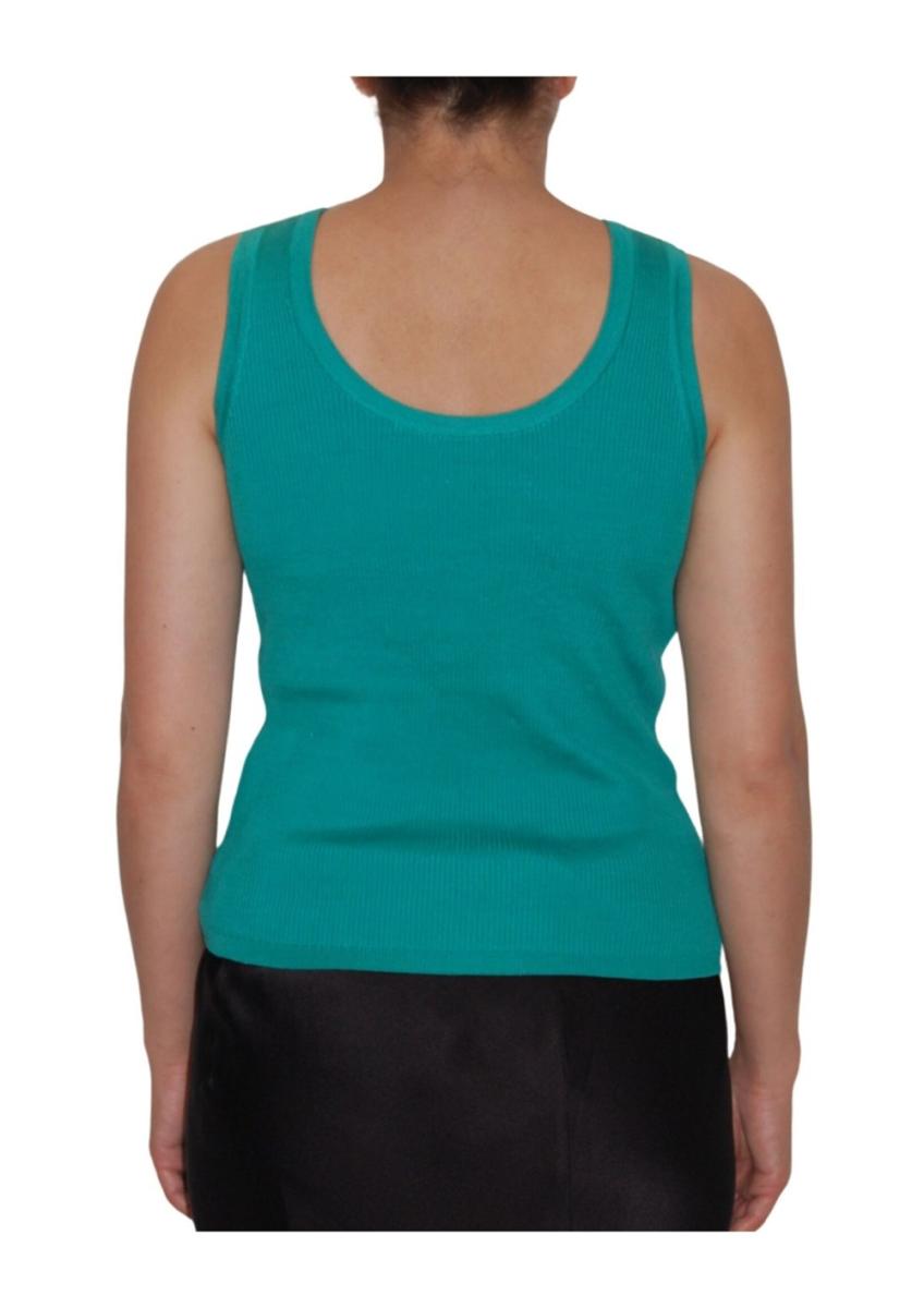 STRICKWAREN - YVES SAINT LAURENT VARIATION TANK TOP GRÜN