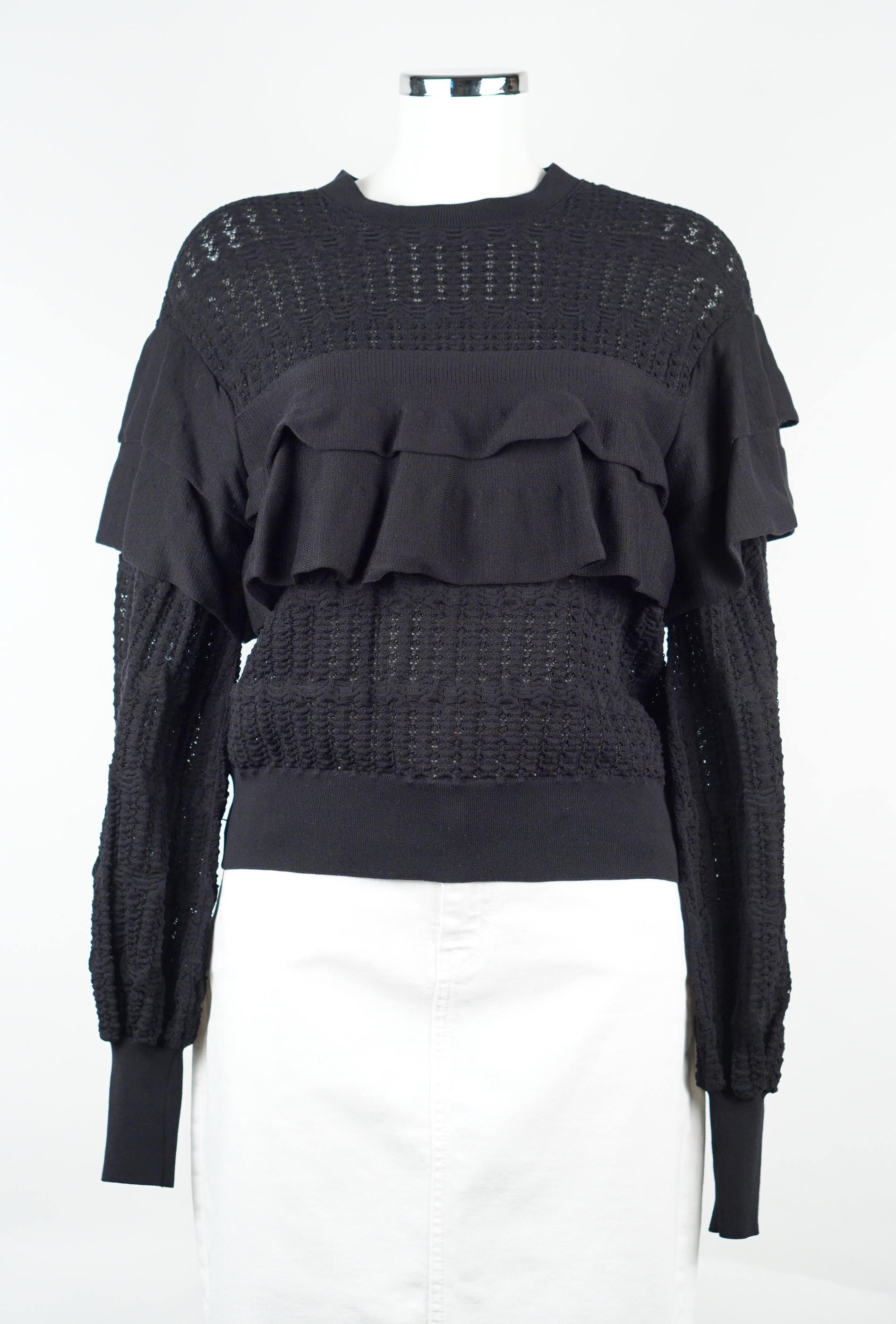 PULLOVER - CHANEL VOLANTS SCHWARZ