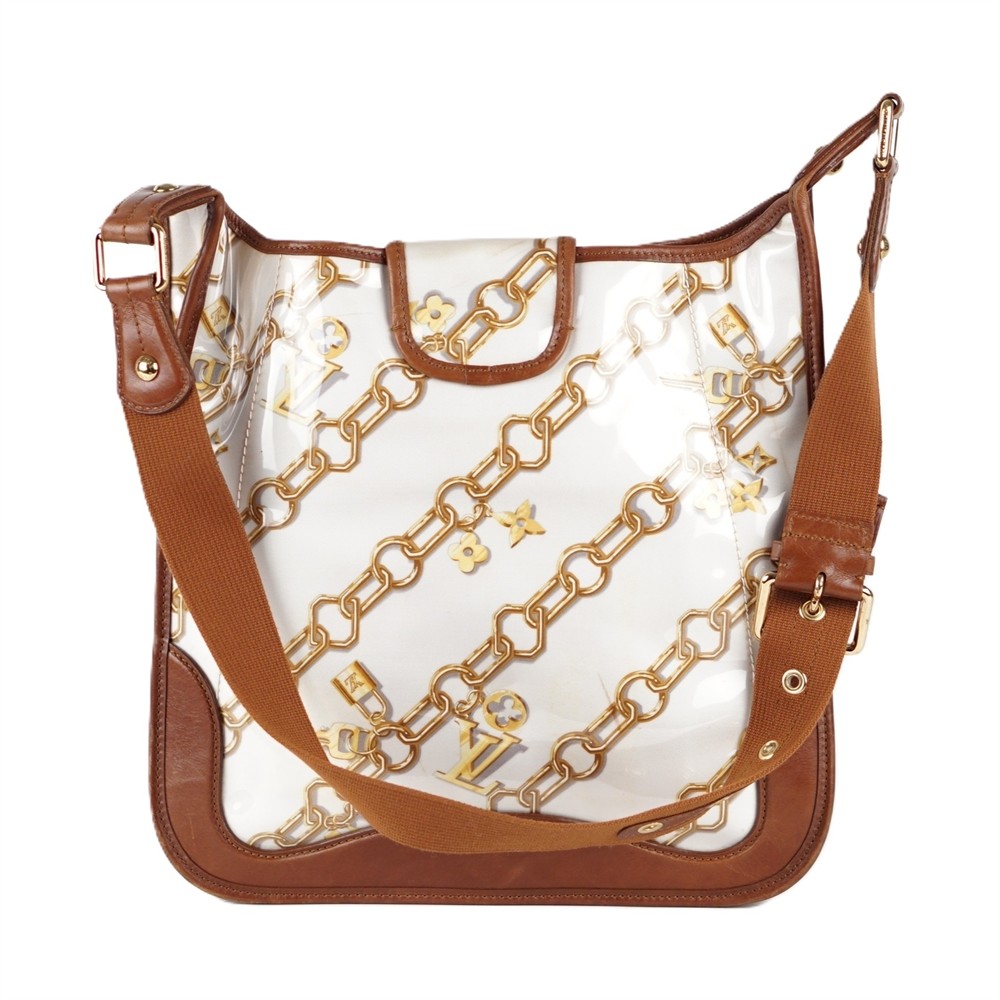 SCHULTERTASCHE - LOUIS VUITTON MONOGRAM MUSETTE CHARMS BRAUN WEIß