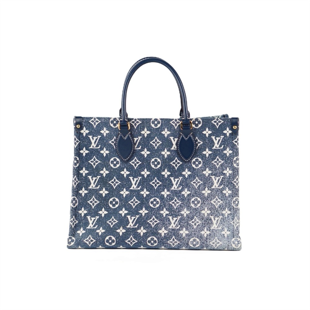 HENKELTASCHEN - LOUIS VUITTON ONTHEGO MM TOTE BAG DENIM MONOGRAM