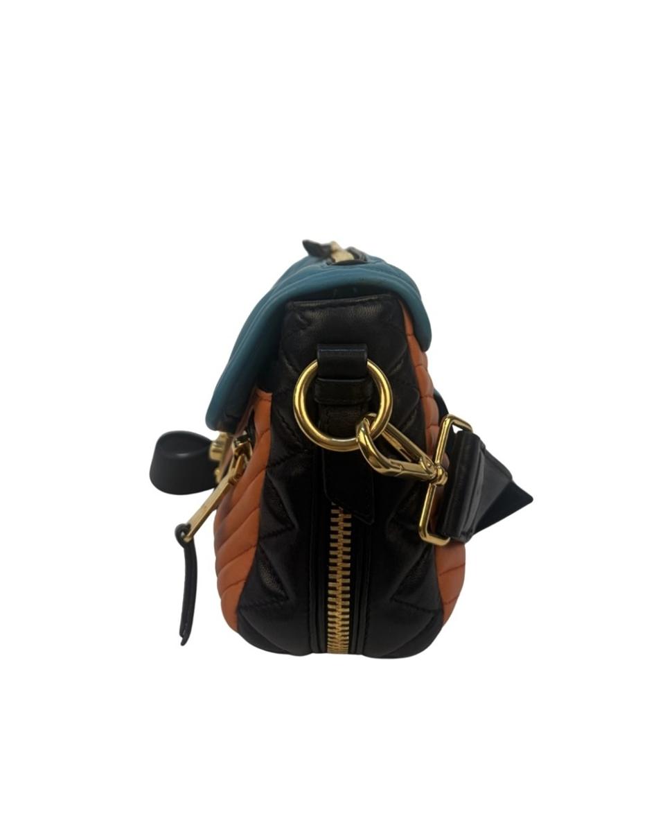 UMHÄNGE- & SCHULTERTASCHEN - MIU MIU NAPPA BIKER BAG COLORBLOCK