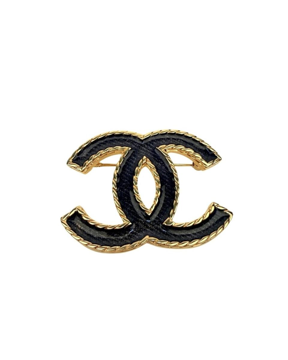 BROSCHEN - CHANEL DENIM CC LOGO