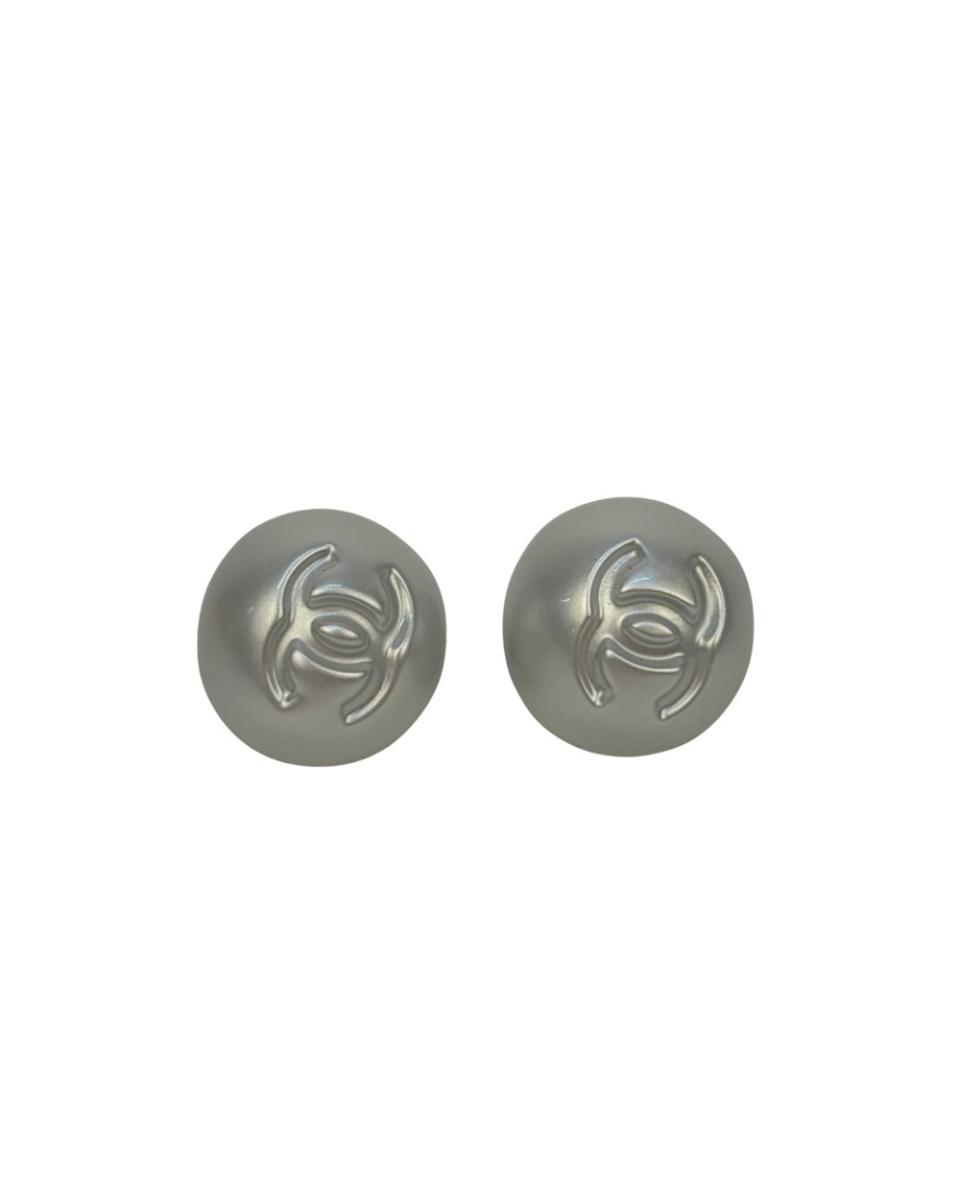 OHRRINGE - CHANEL RESIN SILVER PEARLY