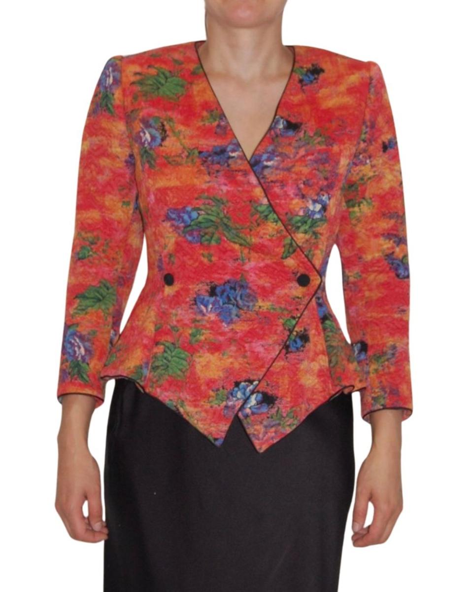 BLAZER - UNGARO WICKELBLAZER GEMUSTERT ROT