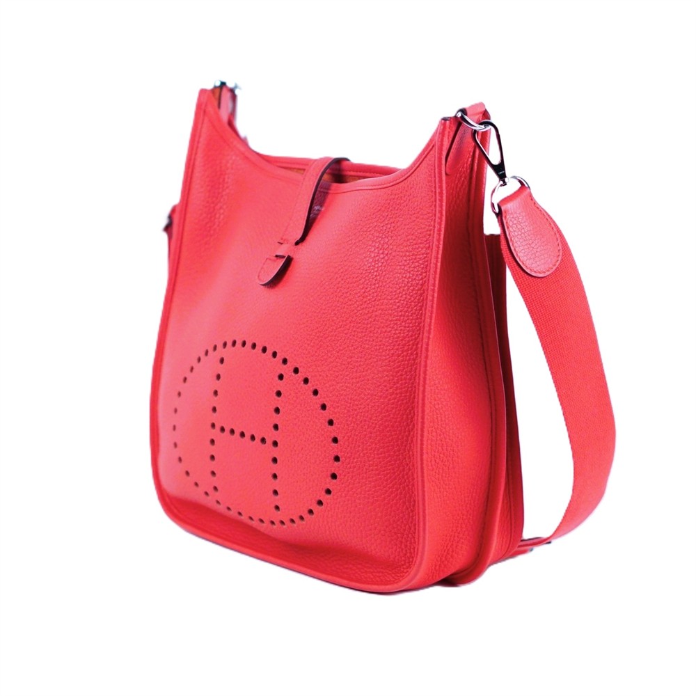 UMHÄNGETASCHE - HERMÈS EVELYNE 28 PINK CLEMENCE PHW 2019
