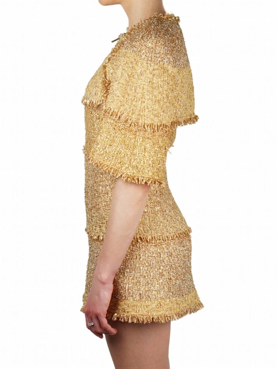 DRESS - CHANEL VINTAGE CRUISE COLLECCTION 2014-2015 RUNWAY ZIP TWEED